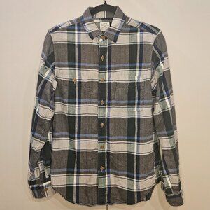 J.Crew Slim Fit Plaid Flannel Long Sleeve Shirt - Size Small